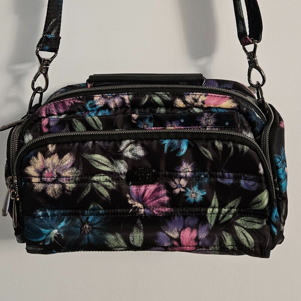 NWOT Lug Trolley Crossbody in Bloom Black